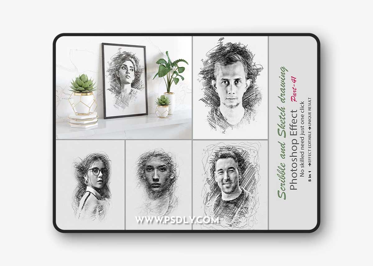 Creativemarket - Scribble and Sketch Drawing 12643428