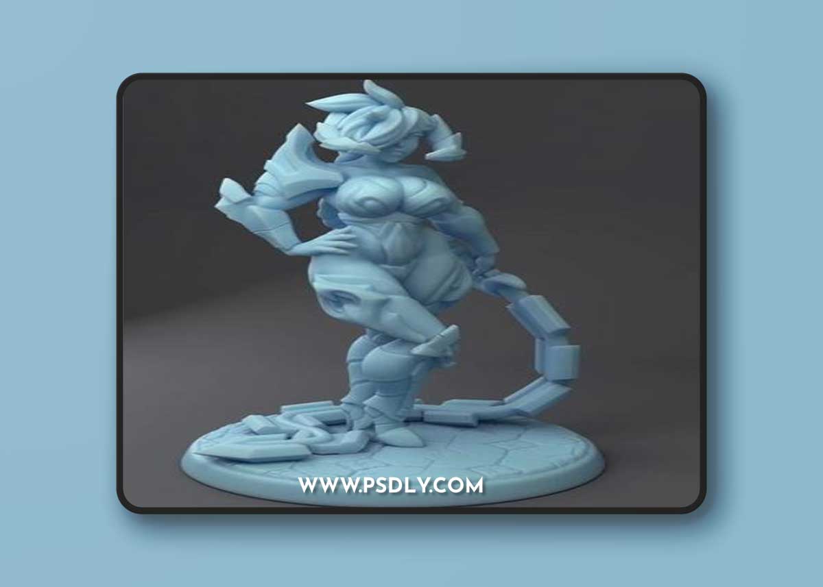 Dark Dragon Goddess – 3D Print Model