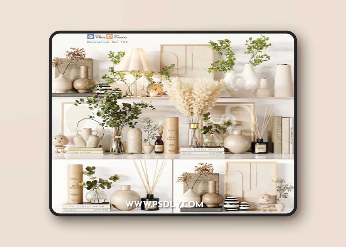Decorative Set 126 3D Model