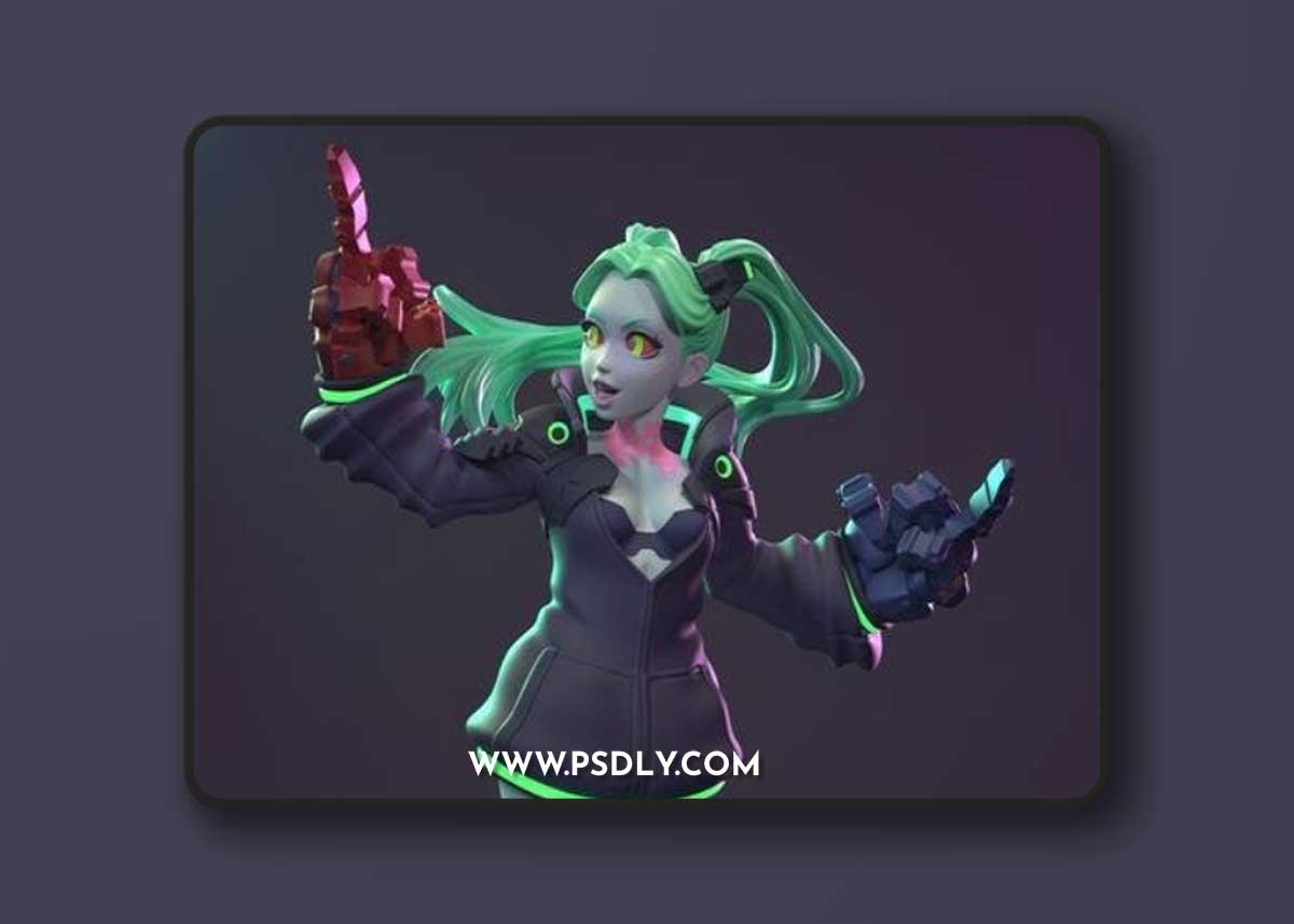 Dinamuuu3D - Rebecca Edgerunner – 3D Print Model