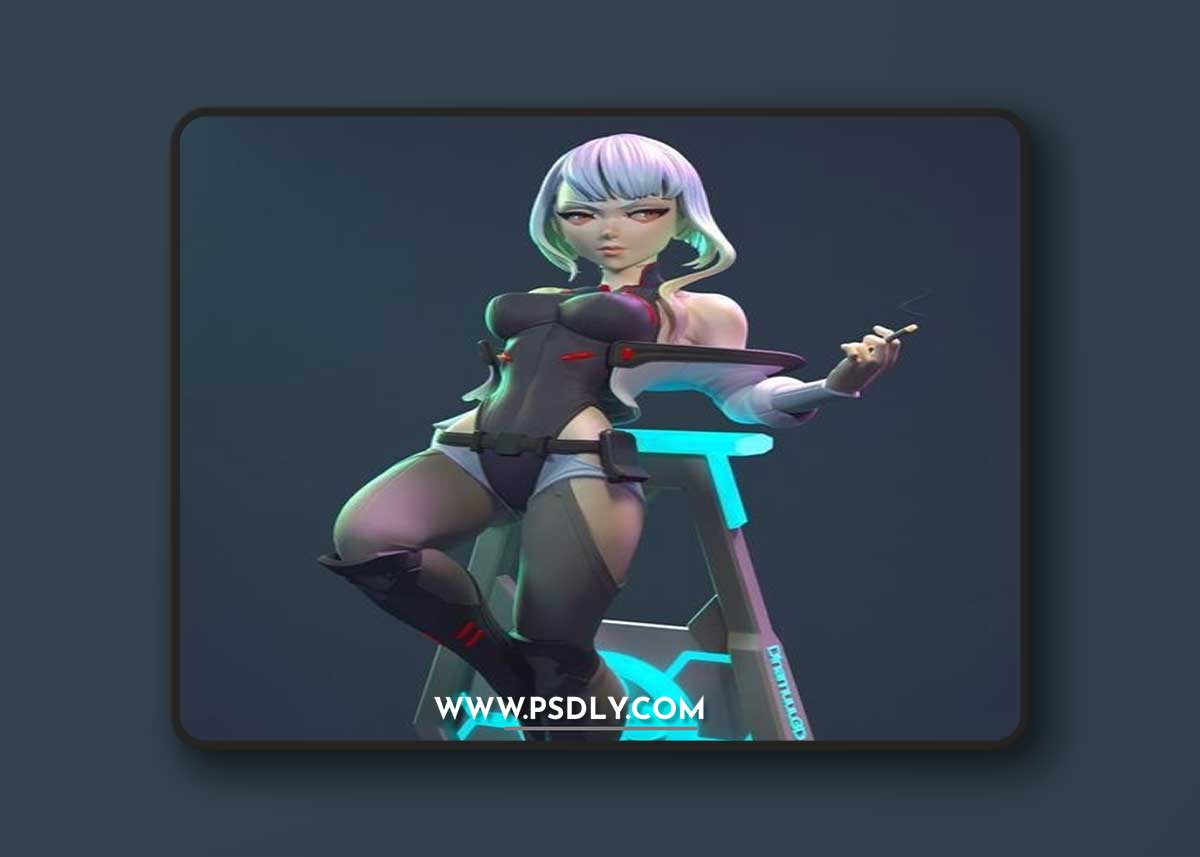 Dinamuuu3d - Lucy Edgerunner – 3D Print Model