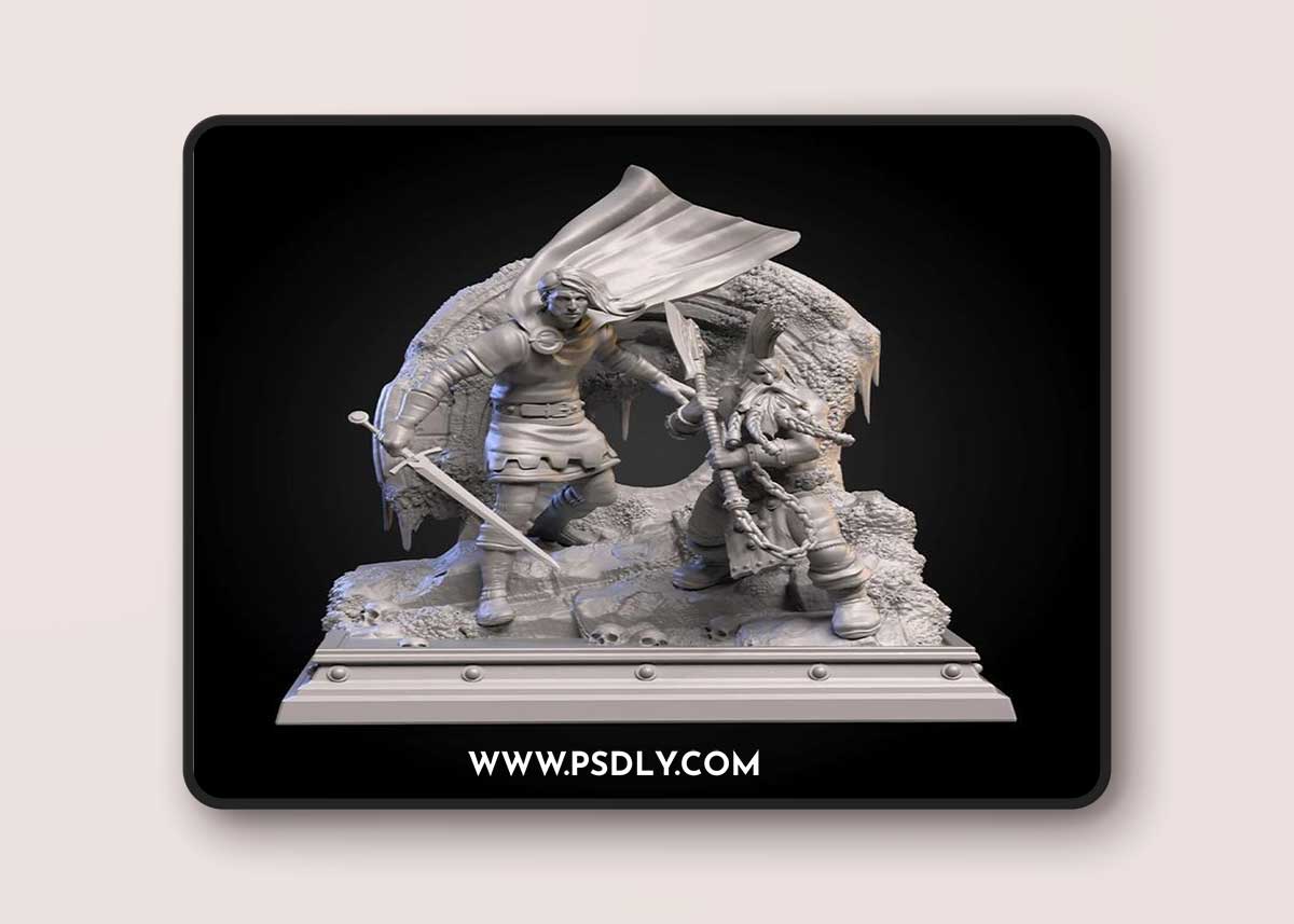 Gotrek and Felix – 3D Print Model