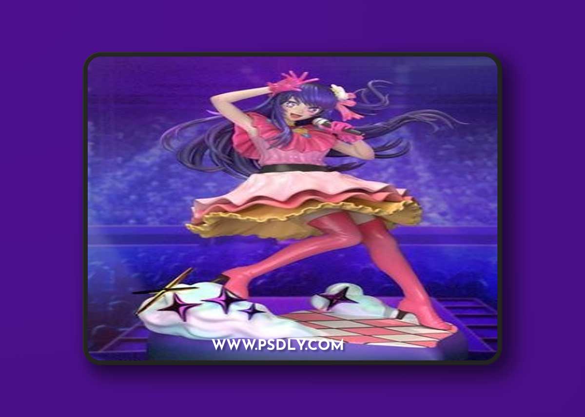 Hoshino-Ai---Neko-Figurines-–-3D-Print-Model