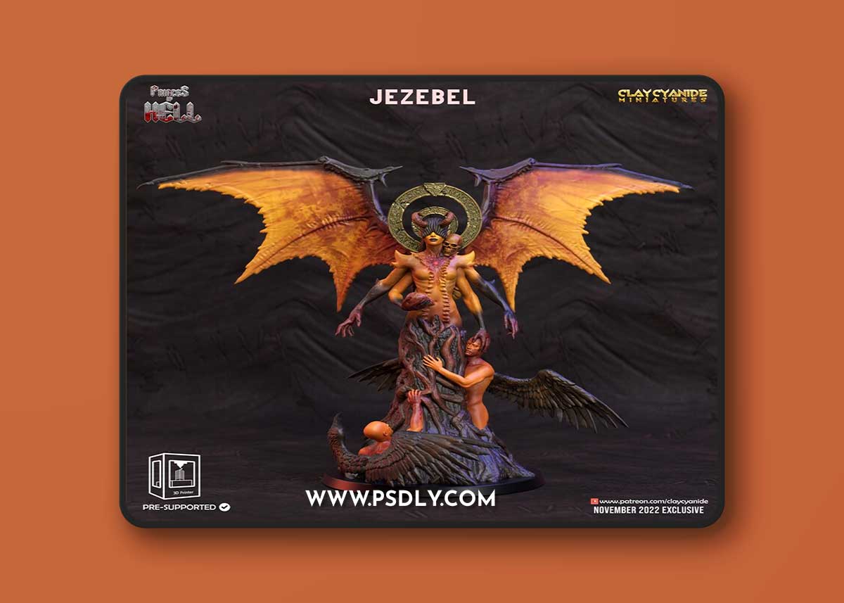 Jezebel – Princes of Hell Print in 3D
