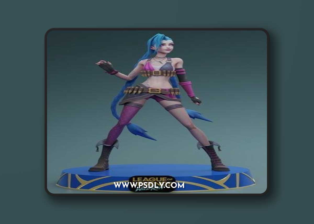 Jinx League of Legends Wild Rift – 3D Print Model