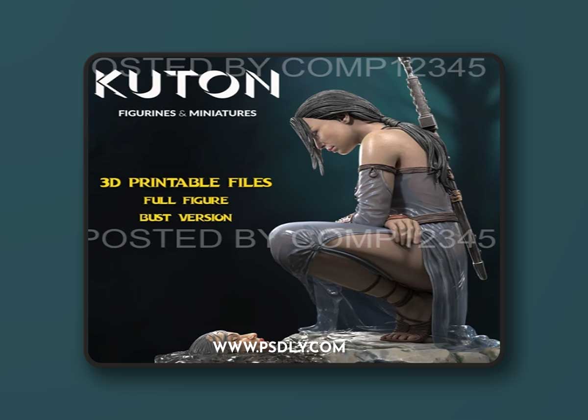 KUTON - Female Warrior – 3D Print Model