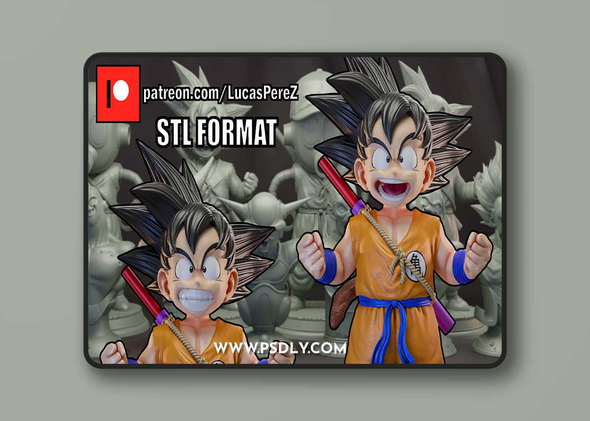 Kid Goku and Toribot - Lucas Perez – 3D Print Model