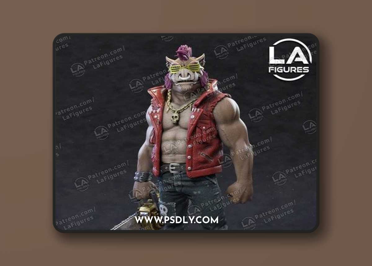 L.A. Figures - TMNT Bebop – 3D Print Model