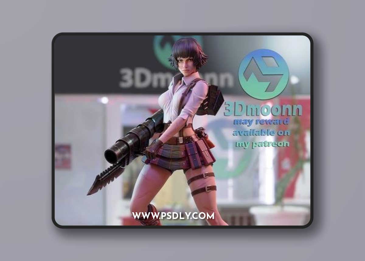 Lady Devil may cry 3 - 3Dmoonn – 3D Print Model