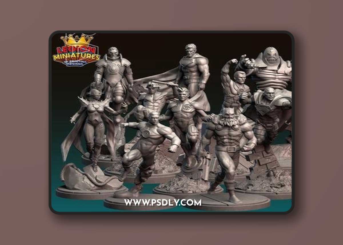 Legion Miniatures - Pack 23D April 2023 – 3D Print Model