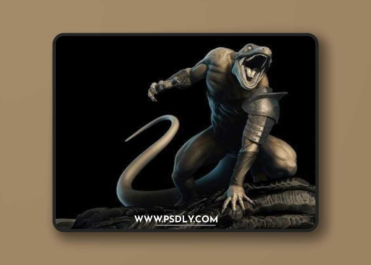 Lizard Warrior – 3D Print Model