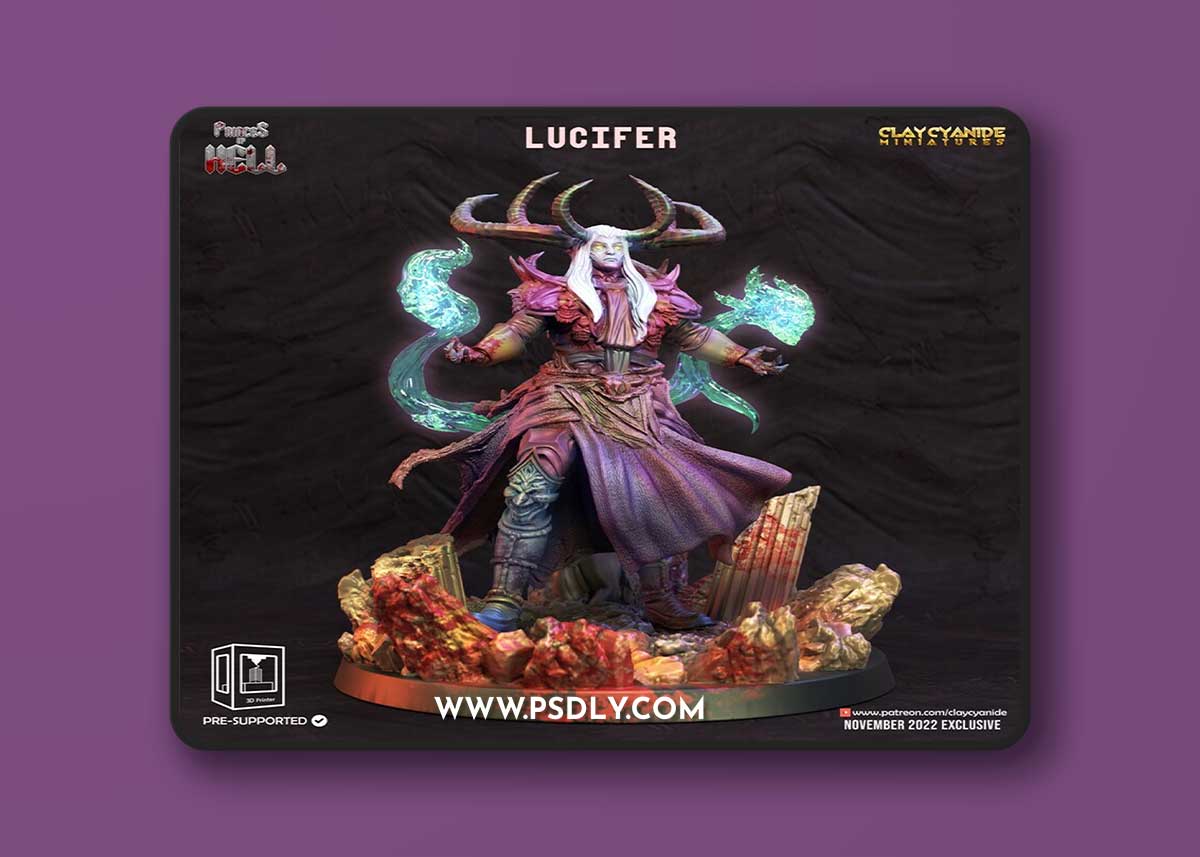 Lucifer – Princes of Hell Print in 3D