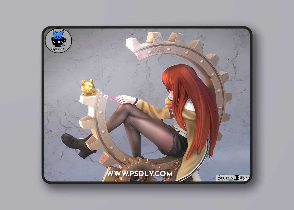 Makise Kurisu (Steins Gate) - Neko Figurines – 3D Print Model