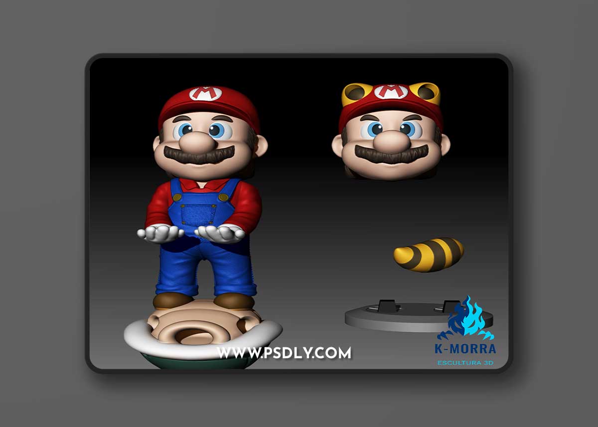 Mario Bros Joystick Holder – 3D Print Model