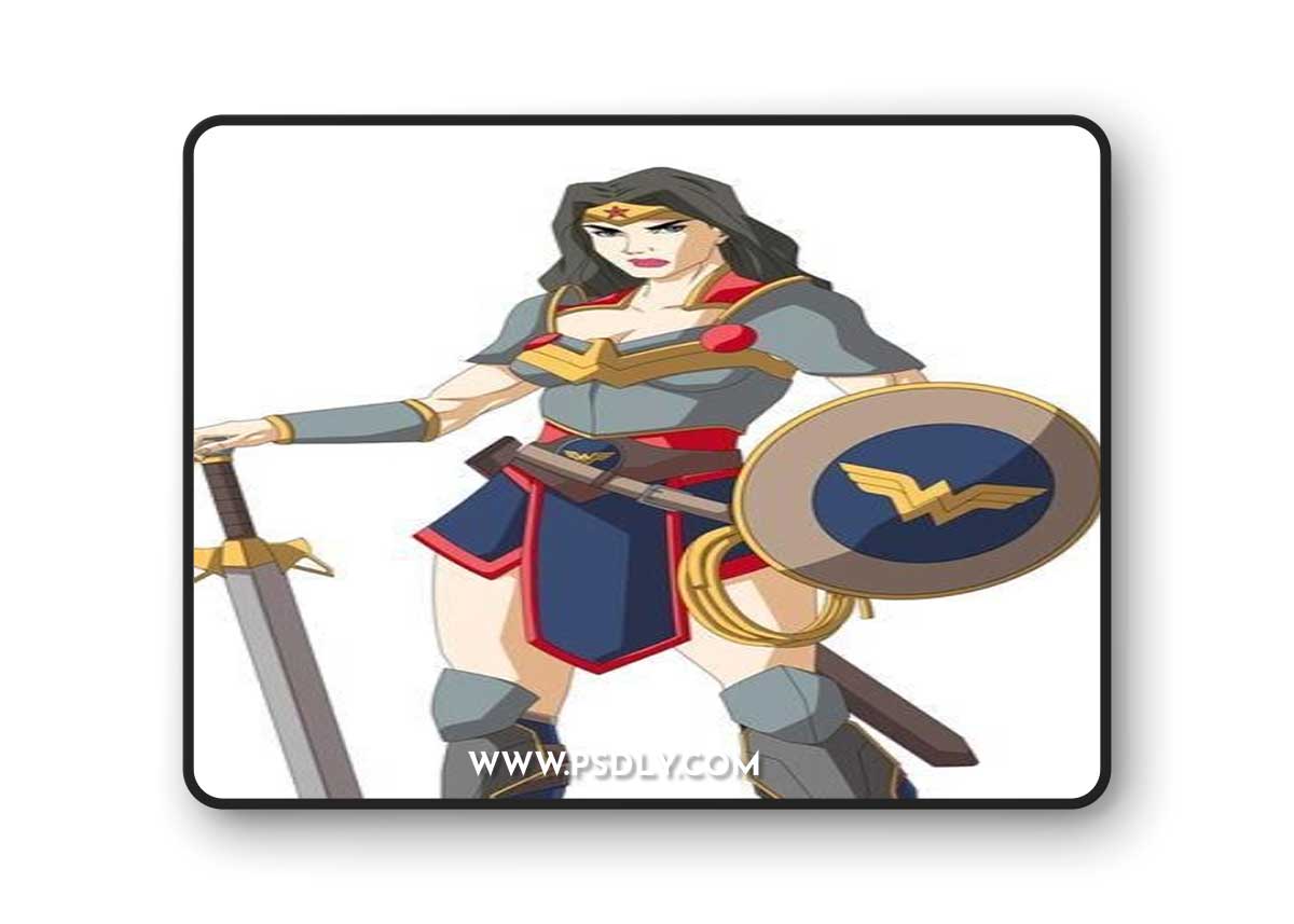Medieval Wonder Woman Statue – 3D Print Model