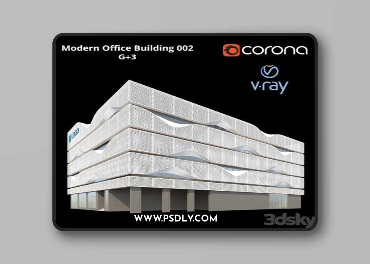 Modern Office Building 002 G + 3