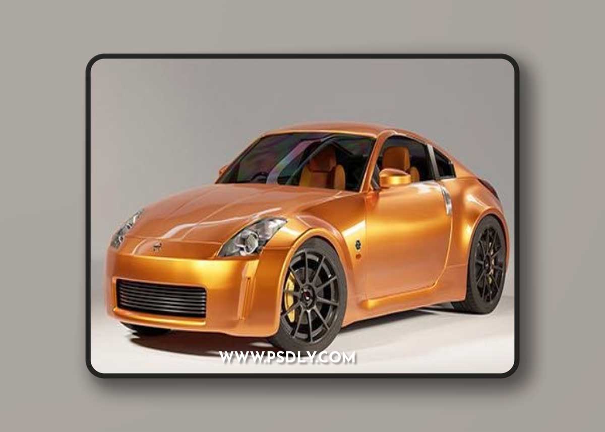 Nissan 350z Japanese Sports Coupe - 3d model