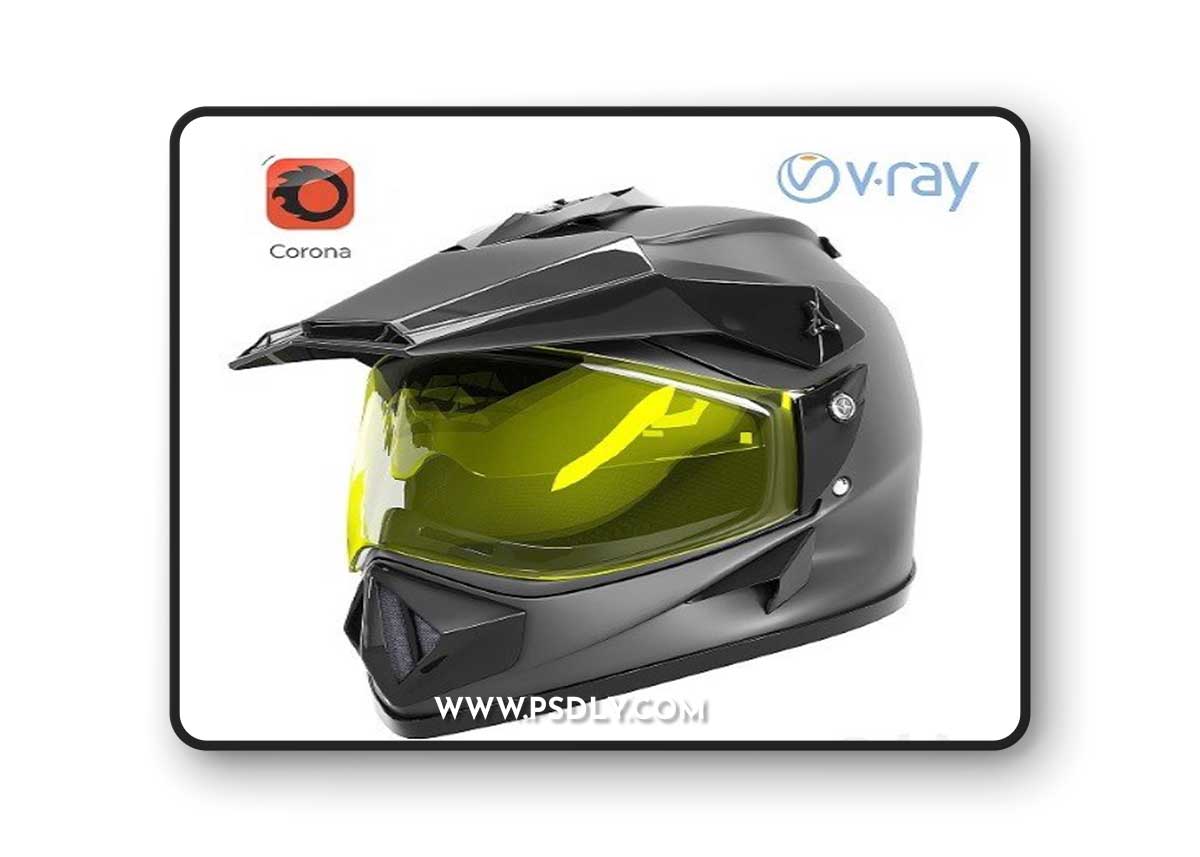 Off Road Helmet 3D Model