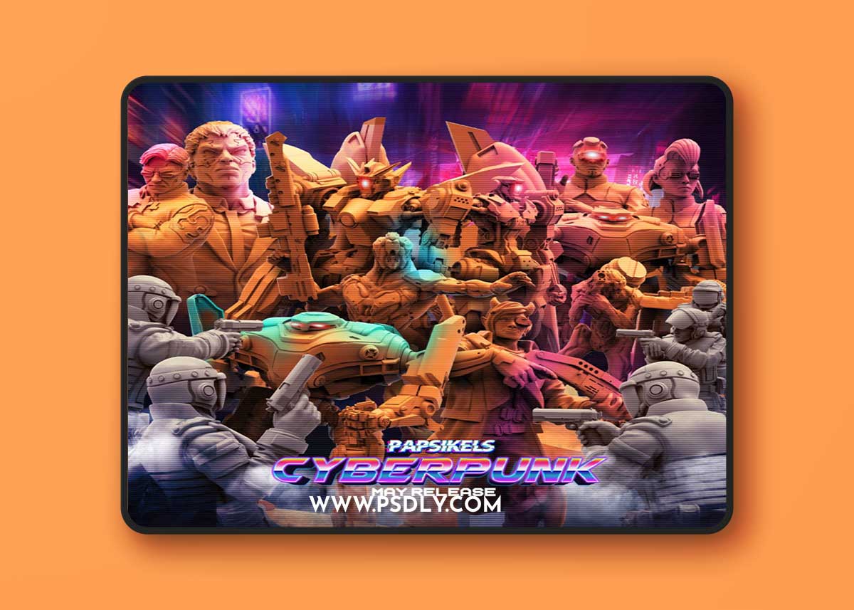 Papsikels Miniatures – Cyberpunk May 2023 – 3D Print Model