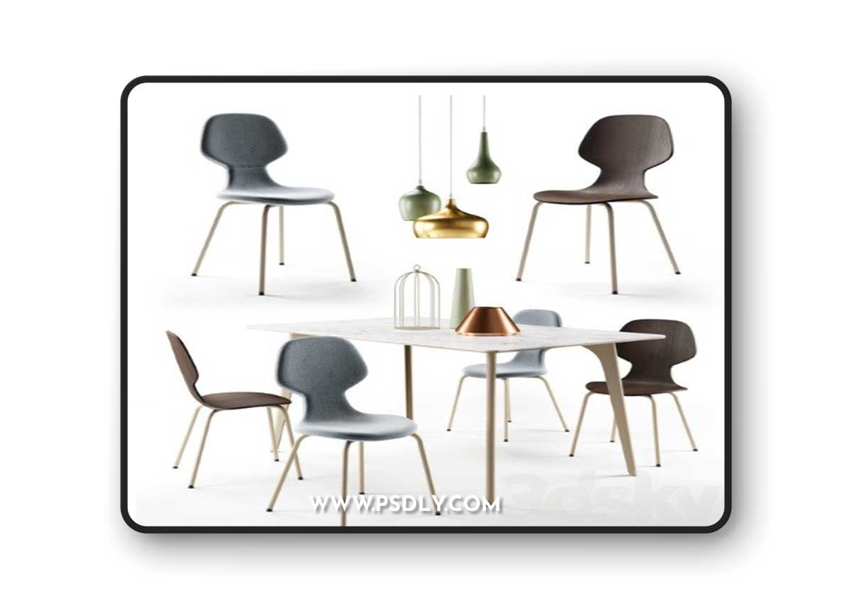 Pode Chiba Chair Hux Table Tonincasa Lamps and Decor