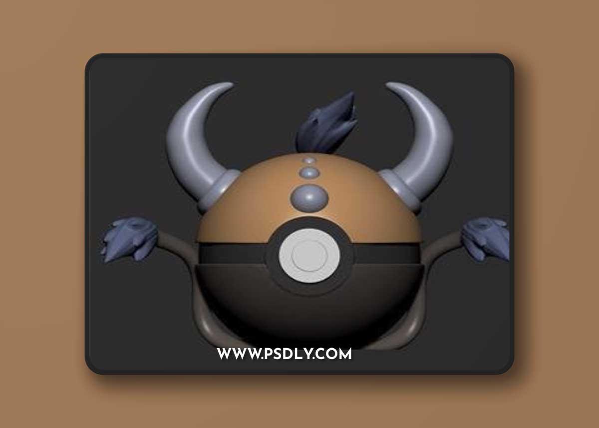Pokemon Tauros Pokeball – 3D Print Model