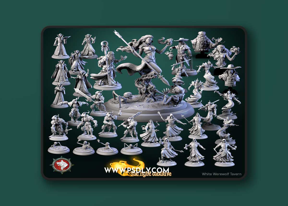 White Werewolf Tavern - The Light Conclave April 2023 – 3D Print Model