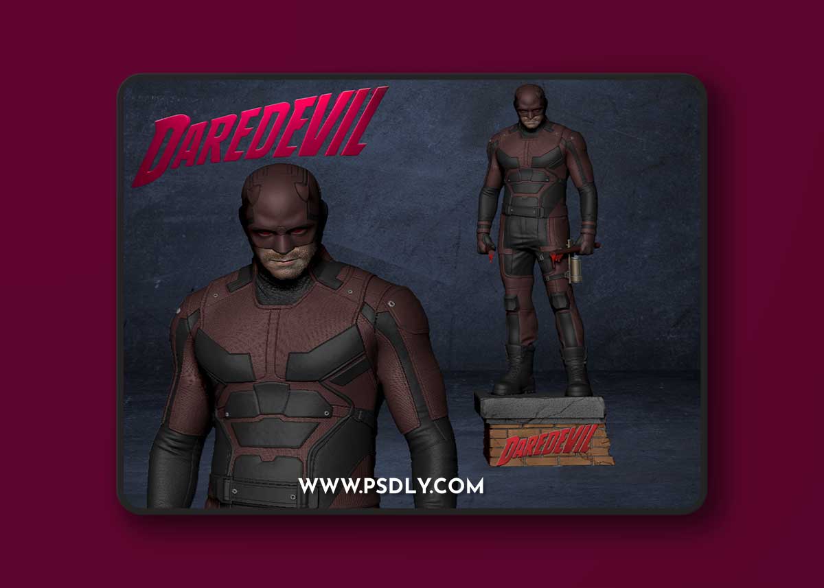 Red Daredevil – 3D Print Model