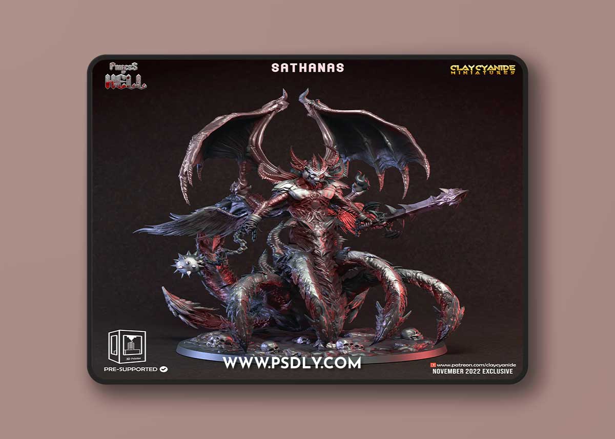 Sathanas – Princes of Hell Print in 3D