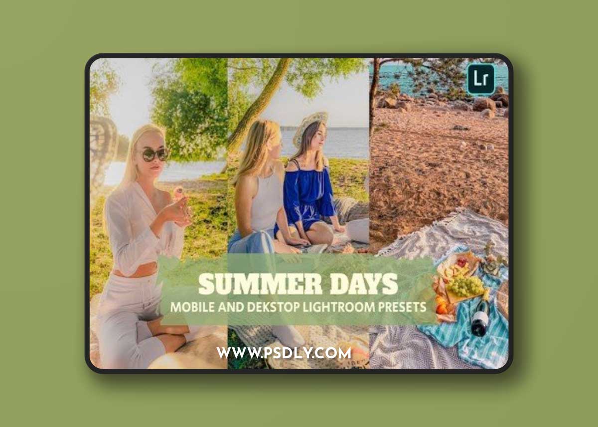 Summer Days Lightroom Presets Dekstop and Mobile