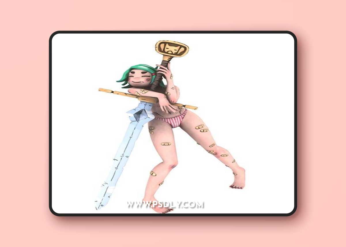 Sword Girl – 3D Print Model