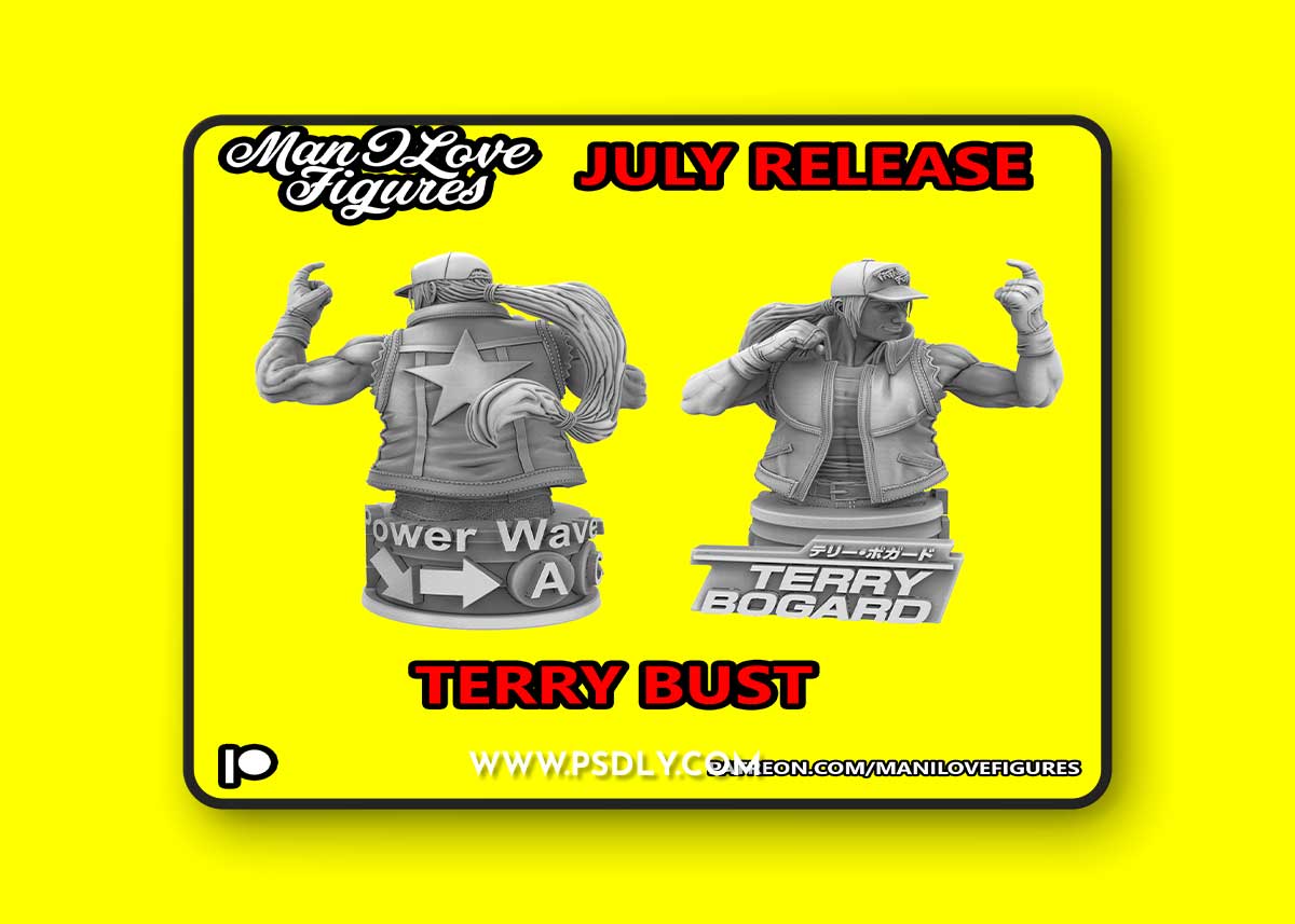 Terry Bogard bust Print in 3D