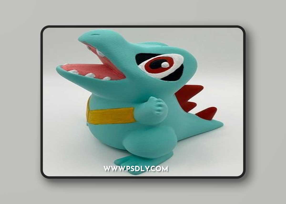 Totodile – 3D Print Model