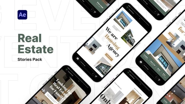 Videohive Real Estate Stories Pack Video Display After Effect Template 44947741
