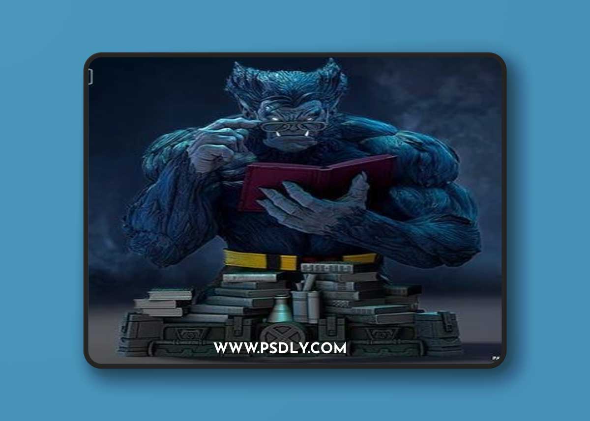 WICKED - Beast X-Men Bust – 3D Print Model