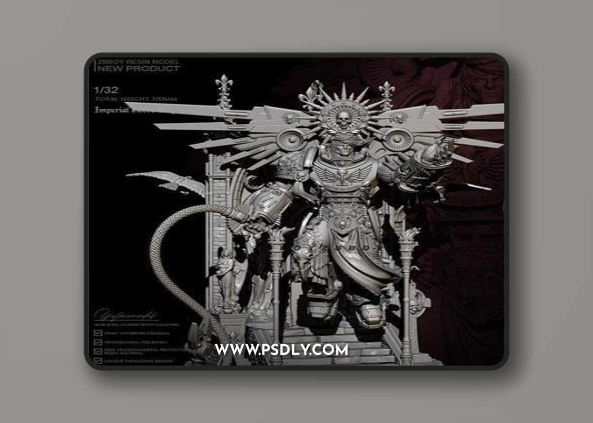 Warhammer 40K – Primarch Lord of Corax 3D Print Model