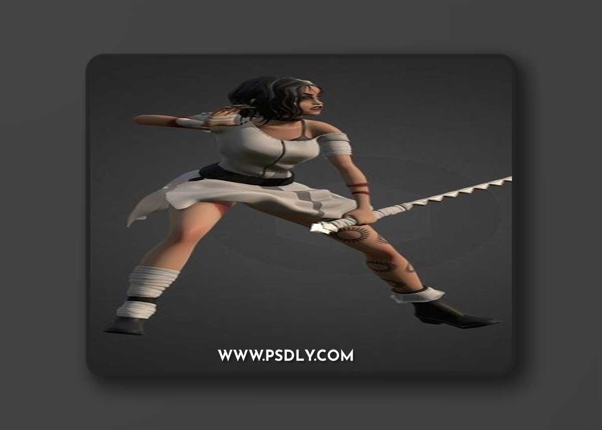 Warrior woman Figure – 3D Print Model