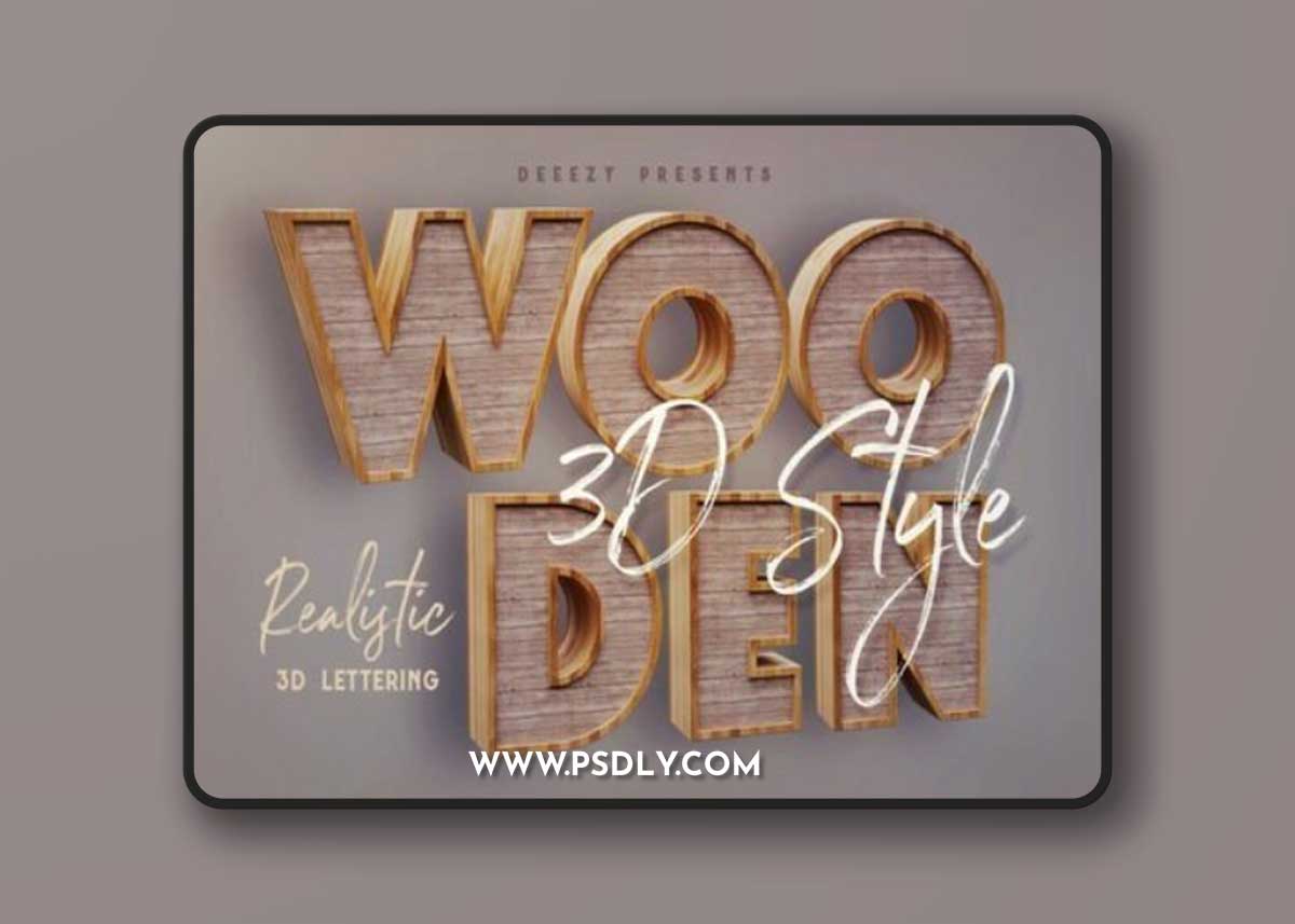 Wooden 3D Lettering