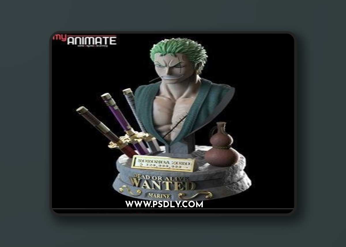 Zoro Bust – 3D Print Model