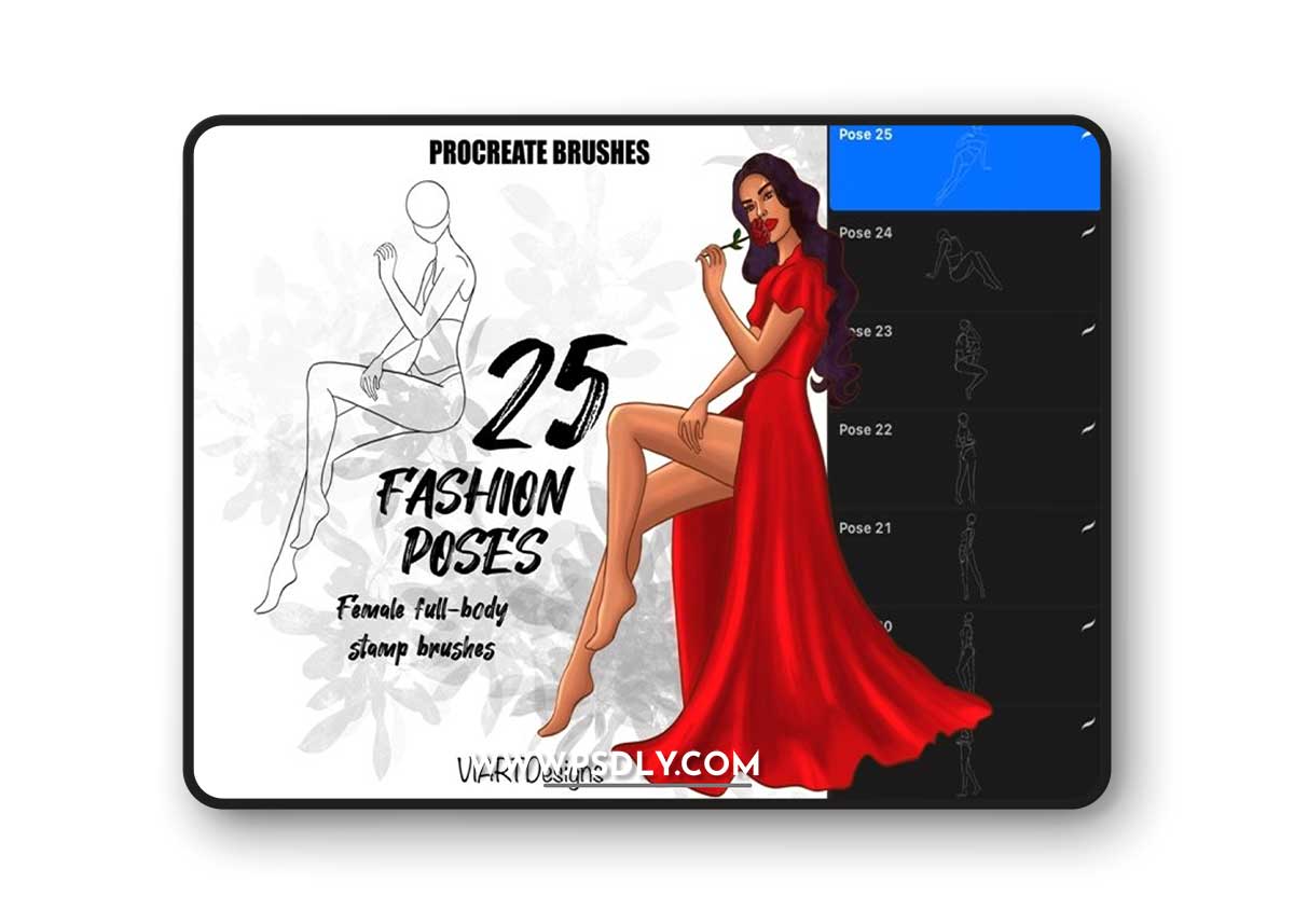 25 stamp fashion poses for easy drawing