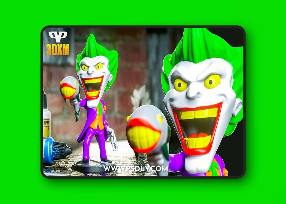 3DXM - Joker Chibi – 3D Print Model