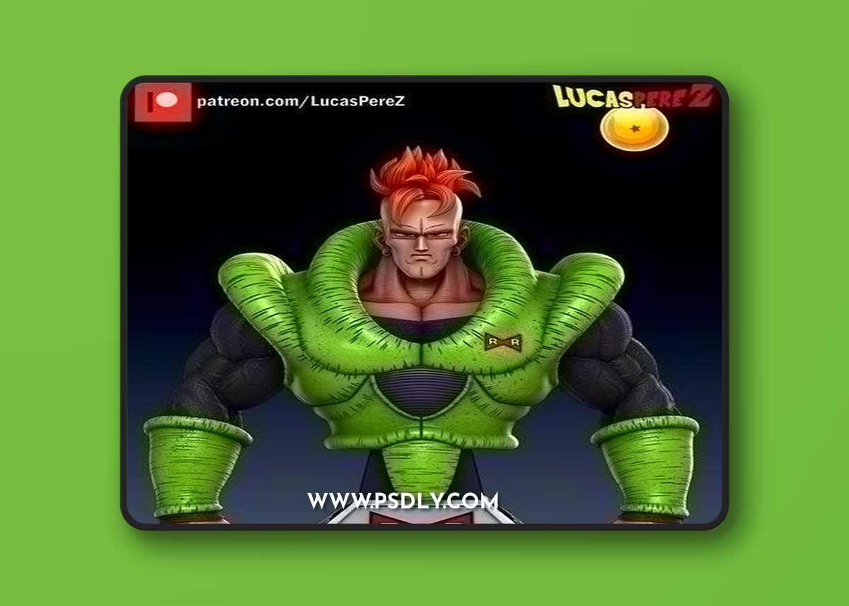 Android 16 Busto – 3D Print Model