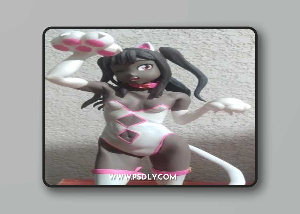 Anime Cat Girl – 3D Print Model