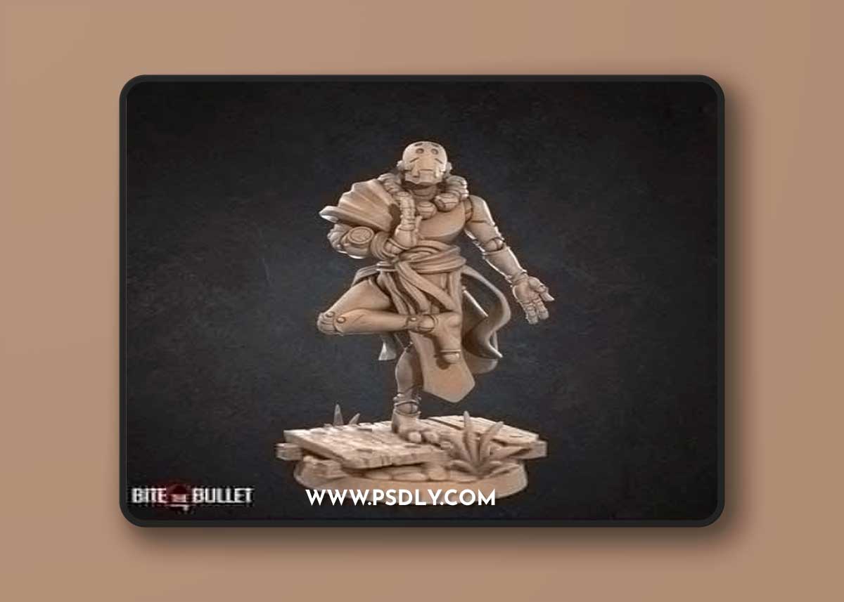 Bite the Bullet – Warforged Monk - 3D Print Model STL