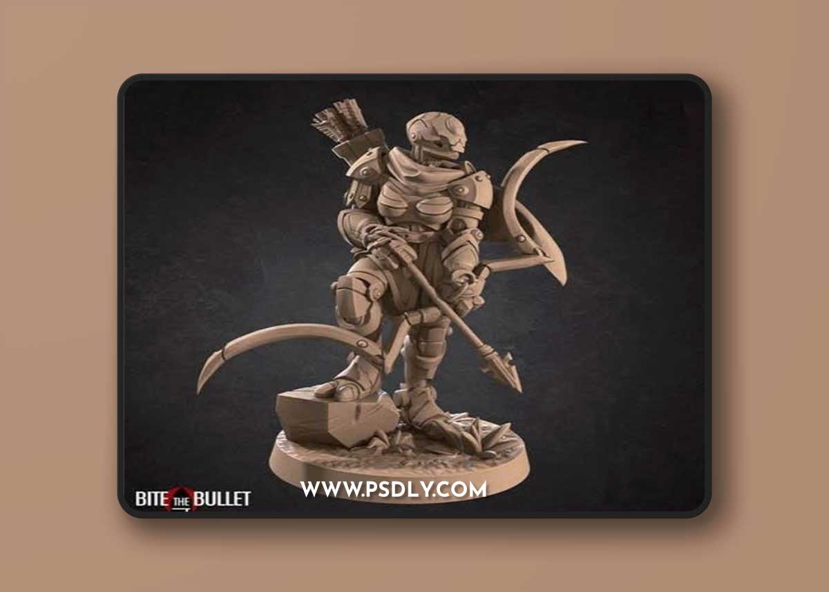Bite the Bullet – Warforged Ranger 1 - 3D Print Model STL