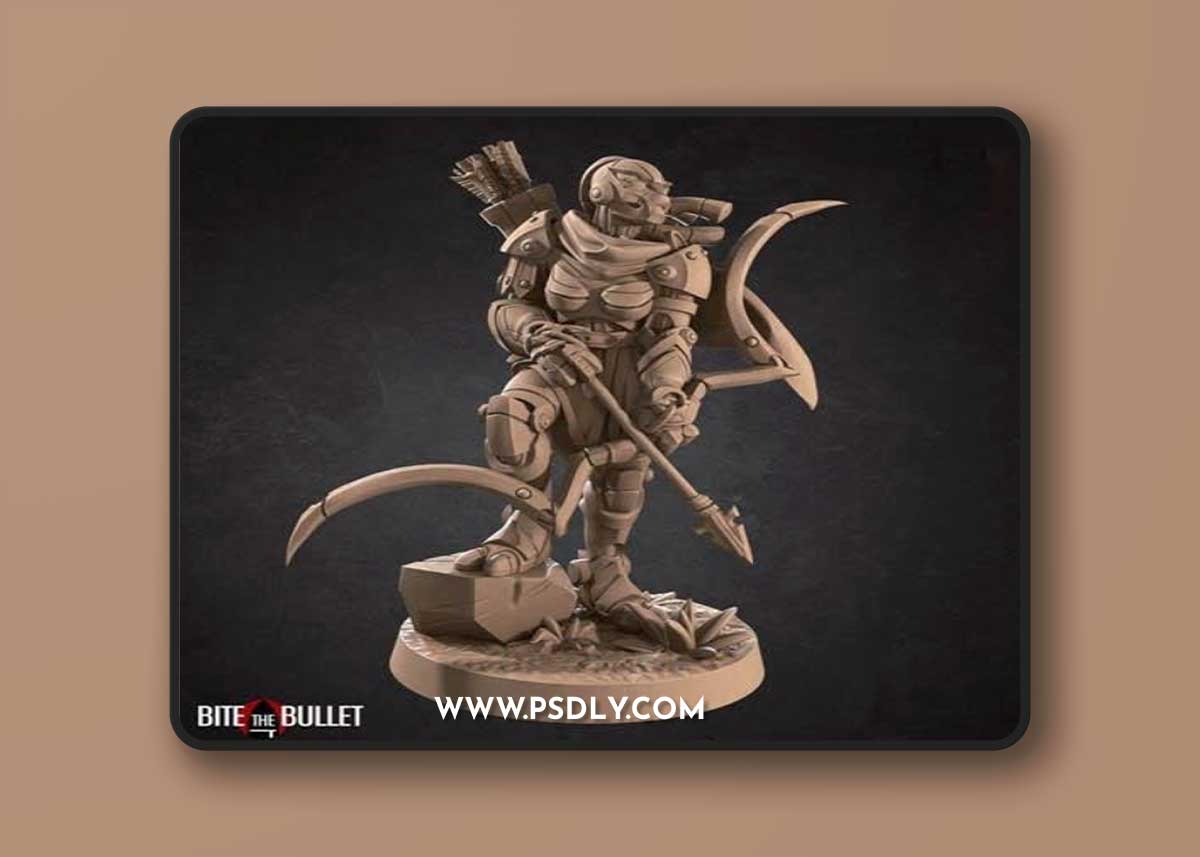 Bite the Bullet – Warforged Ranger 2 - 3D Print Model STL