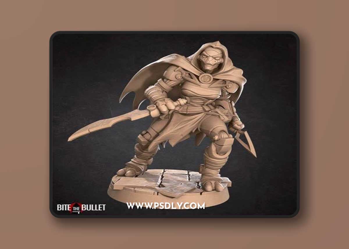 Bite the Bullet – Warforged Rogue - 3D Print Model STL