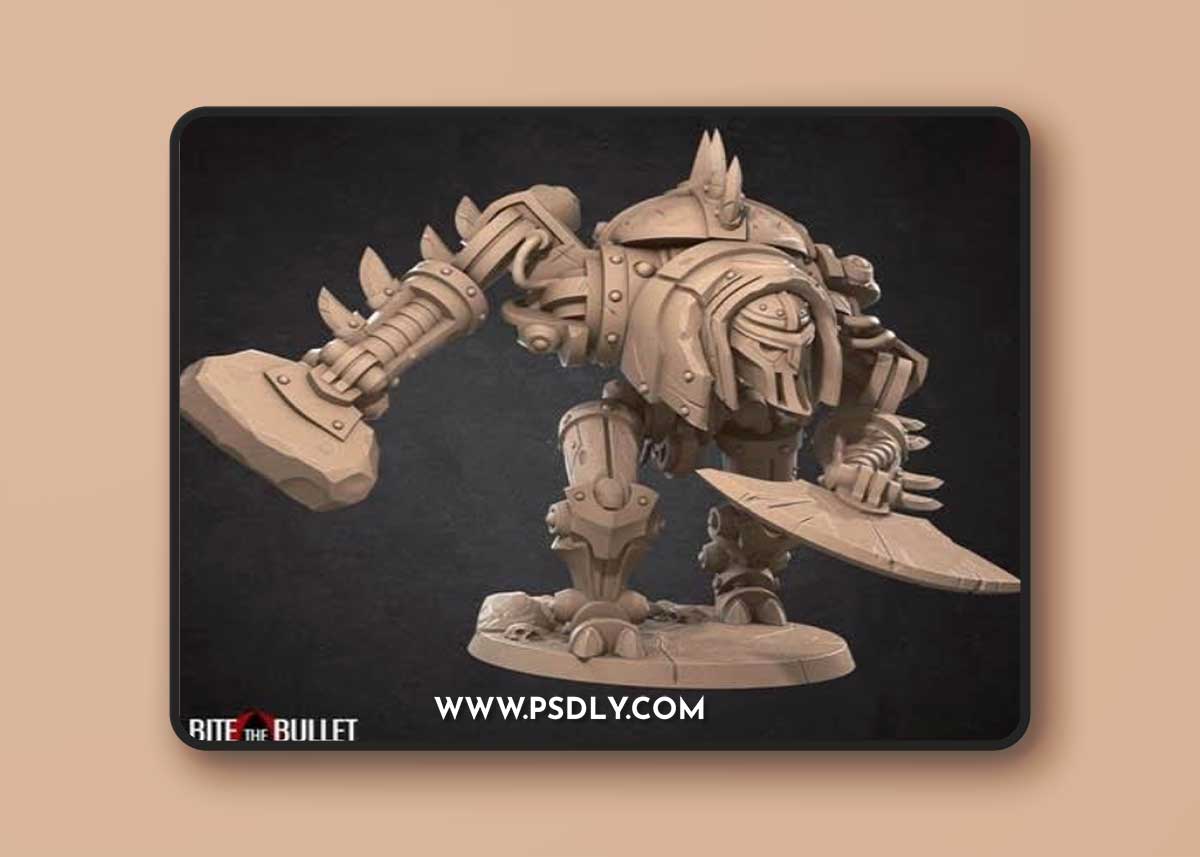 Bite the Bullet – Warforged Titan - 3D Print Model STL