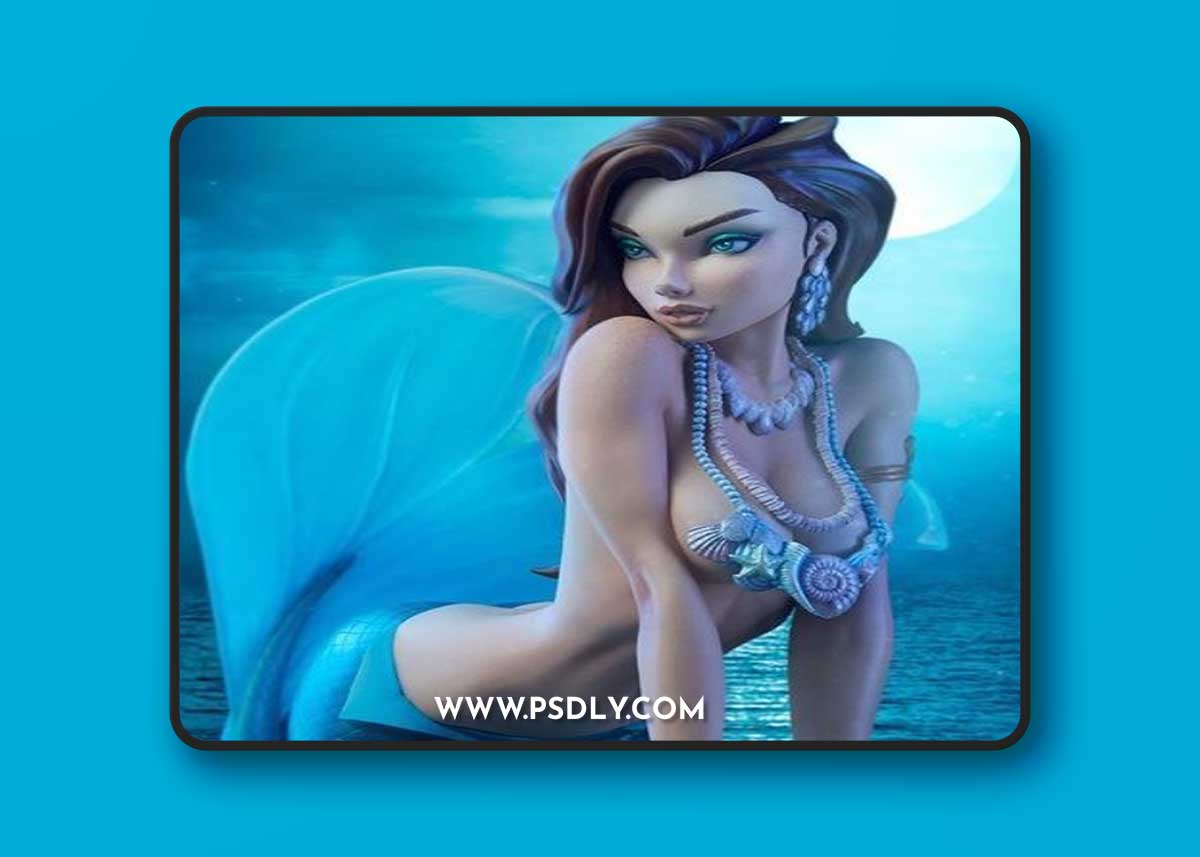 J Scott Campbell - Ariel – 3D Print Model