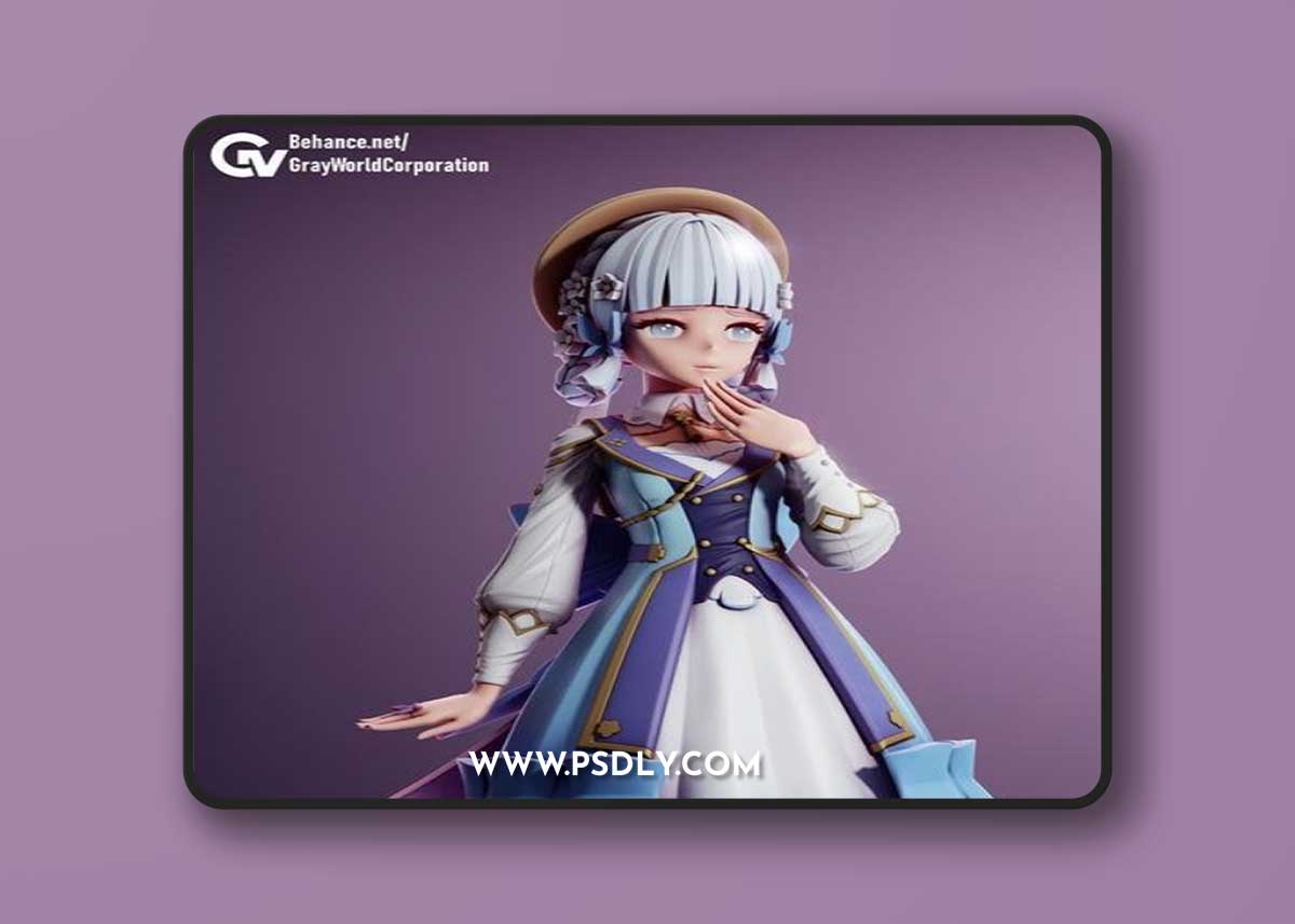 Kamisato Ayaka - Springbloom Missive – 3D Print Model