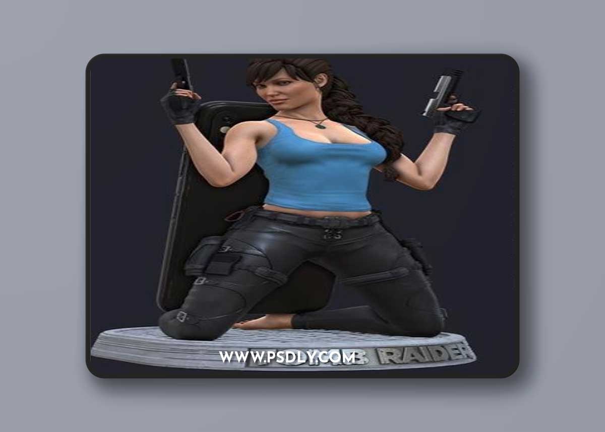 Lara Croft phone holder – 3D Print Model